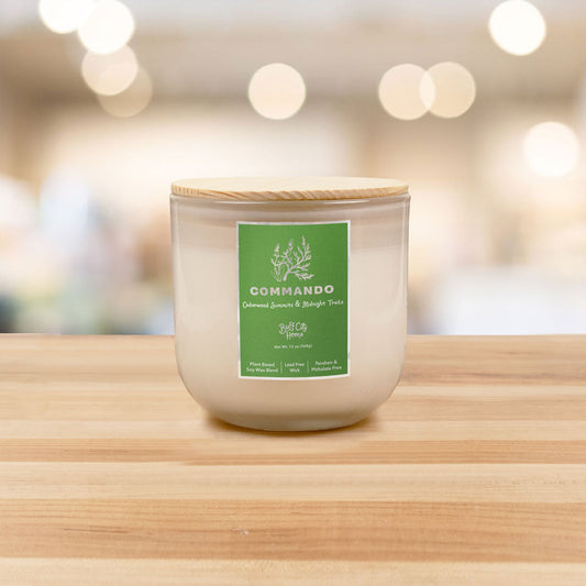 Commando 2-Wick Candle by Buff City Soap Supply, LLC
