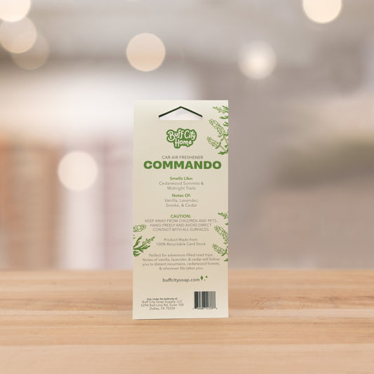 Commando Car Air Freshener by Buff City Soap Supply, LLC
